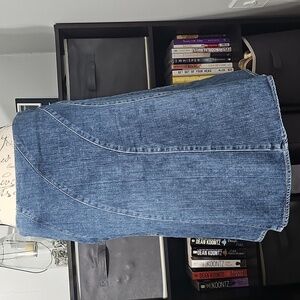 White House Black Market Jean Skirt
